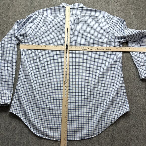 Ralph Lauren Oxford Shirt Men L Blue White Check OCBD Classic Fit - Picture 9 of 13